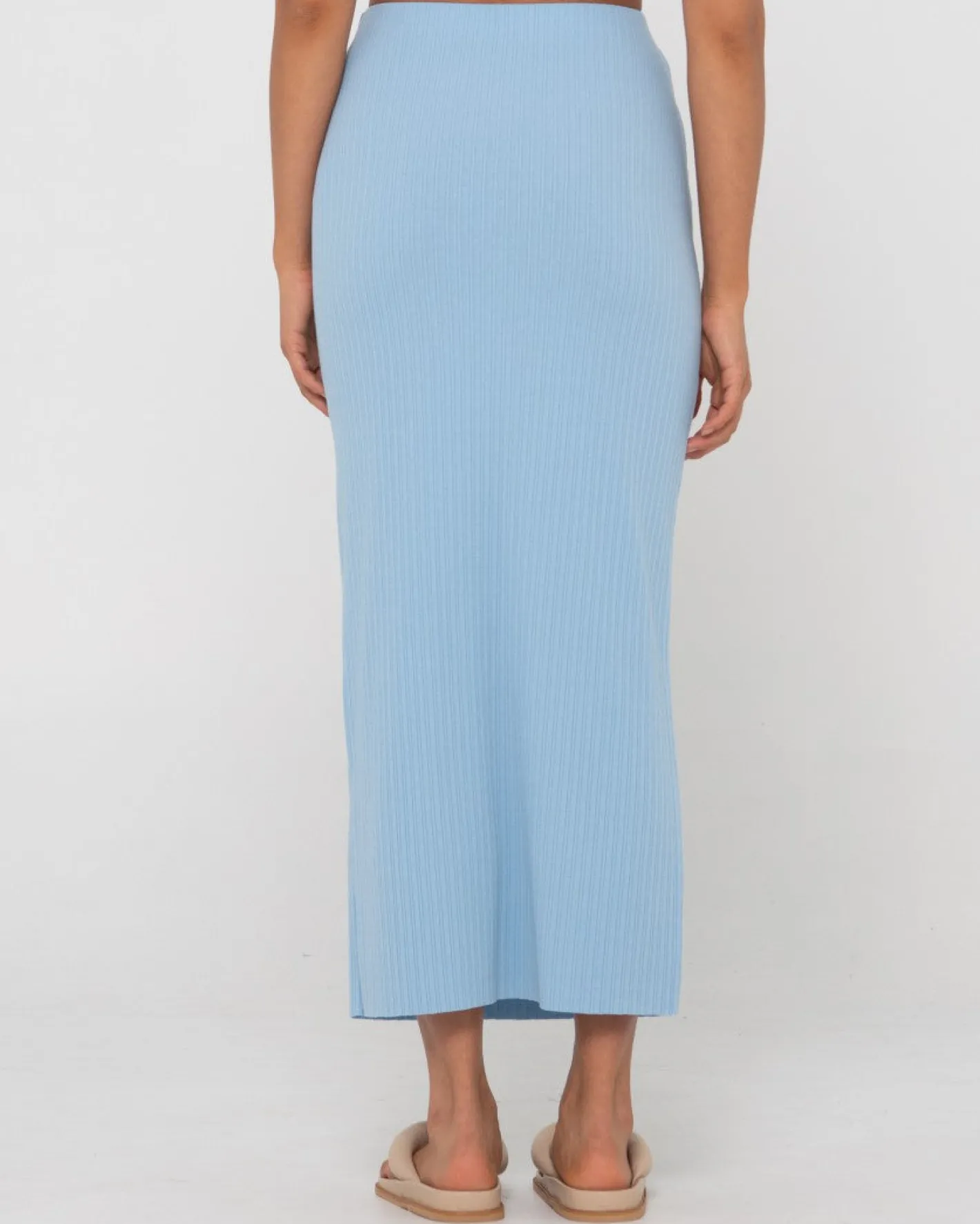 Clearance Scarlett Ribbed Mid Rise Maxi Tube Skirt Womens Skirts