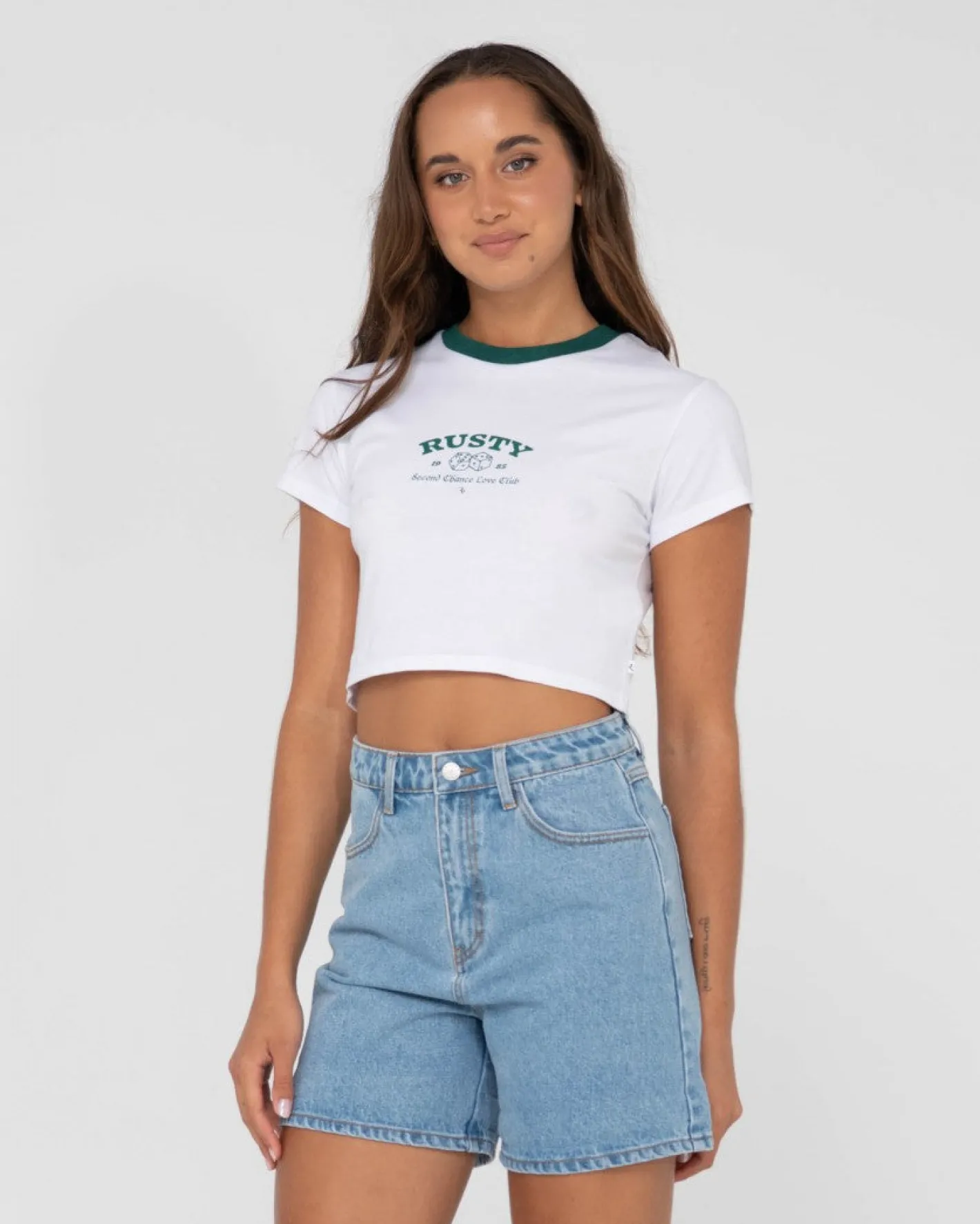 New Second Chance Short Sleeve Graphic Baby Tee Womens Graphic Tees