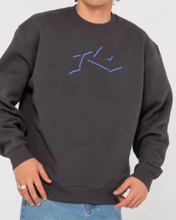 Discount Shadow R Relaxed Super Fleece Crew Mens Hoodies & Fleece