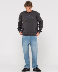 Discount Shadow R Relaxed Super Fleece Crew Mens Hoodies & Fleece