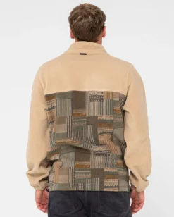 Hot Shag Paneled Full Zip Fleece Mens Hoodies & Fleece