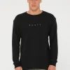 Clearance Short Cut Waffle Long Sleeve Tee Mens Tees