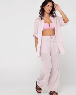 New Siena High Waisted Relaxed Fit Beach Pant Womens Overswim