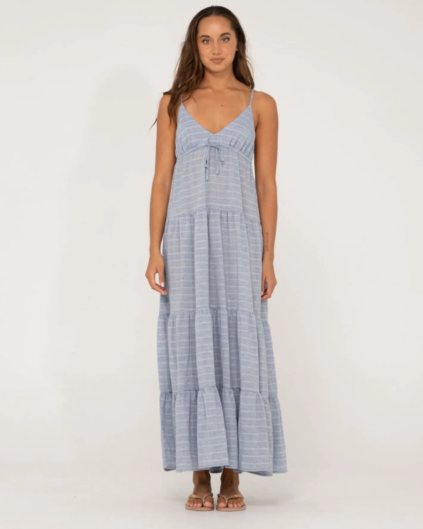 New Siena Striped Tiered Maxi Dress Womens Maxi Dresses