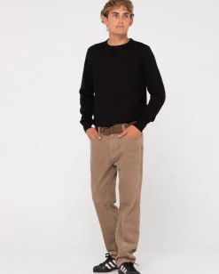 Clearance Slung Lightweight Wool Crew Knit Mens Knitwear