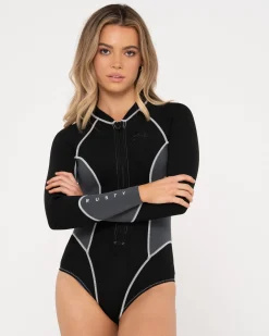 Fashion Somersault 2Mm Long Sleeve Springsuit Wetsuit Womens Springsuits
