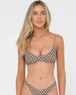Online Sorrento Shell Printed Bralette Bikini Top Womens Bikinis
