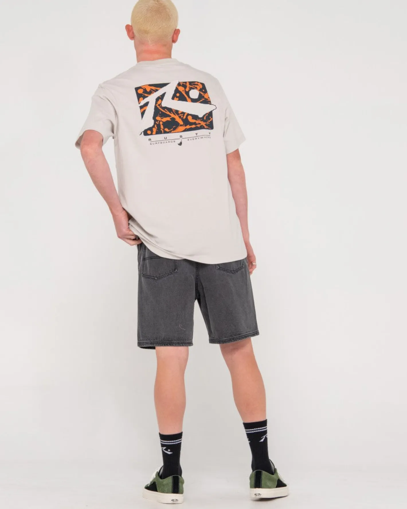Discount Splat Down Short Sleeve Graphic Tee Mens Tees