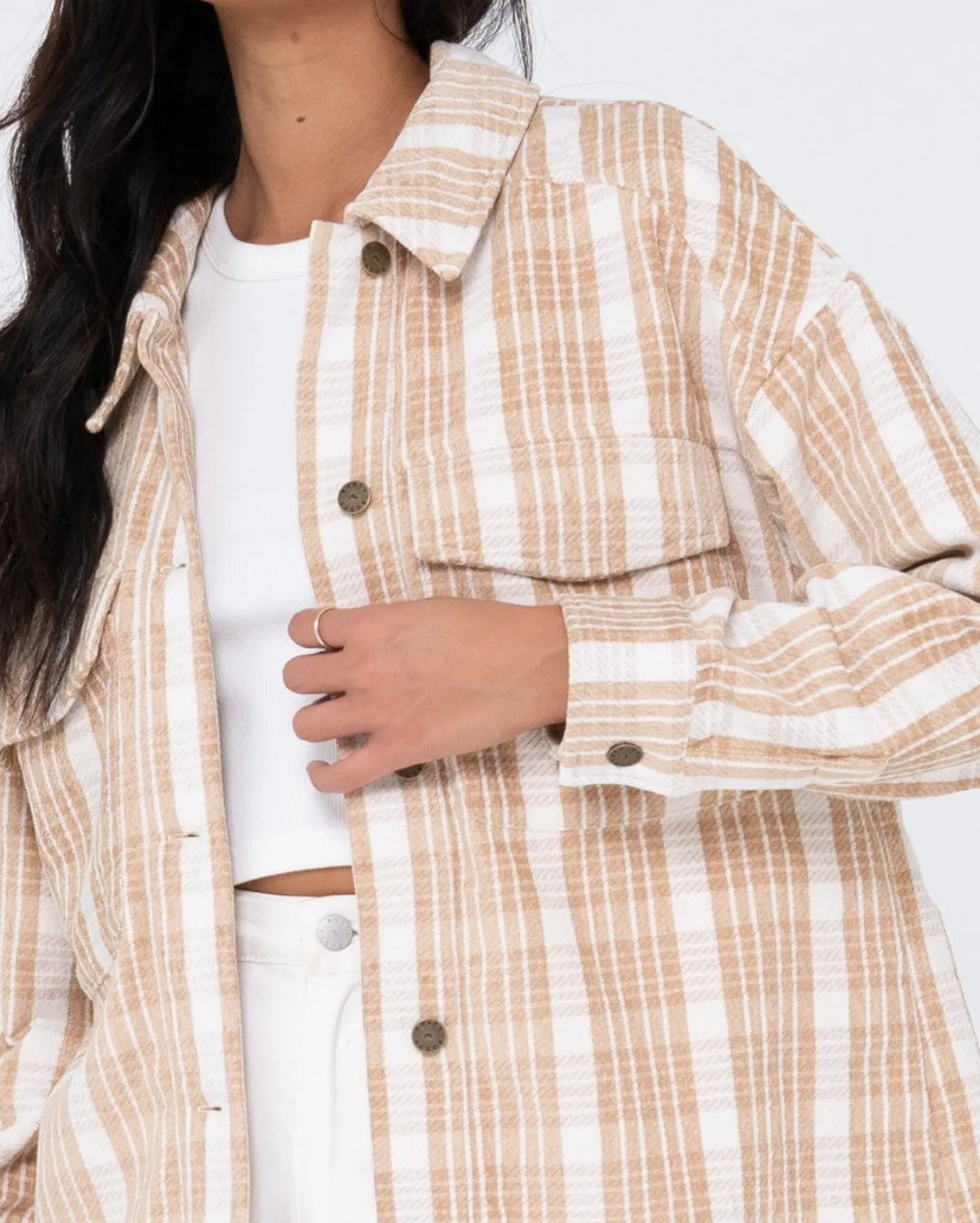 Best Stemming Oversized Plaid Shirt Womens Shirts