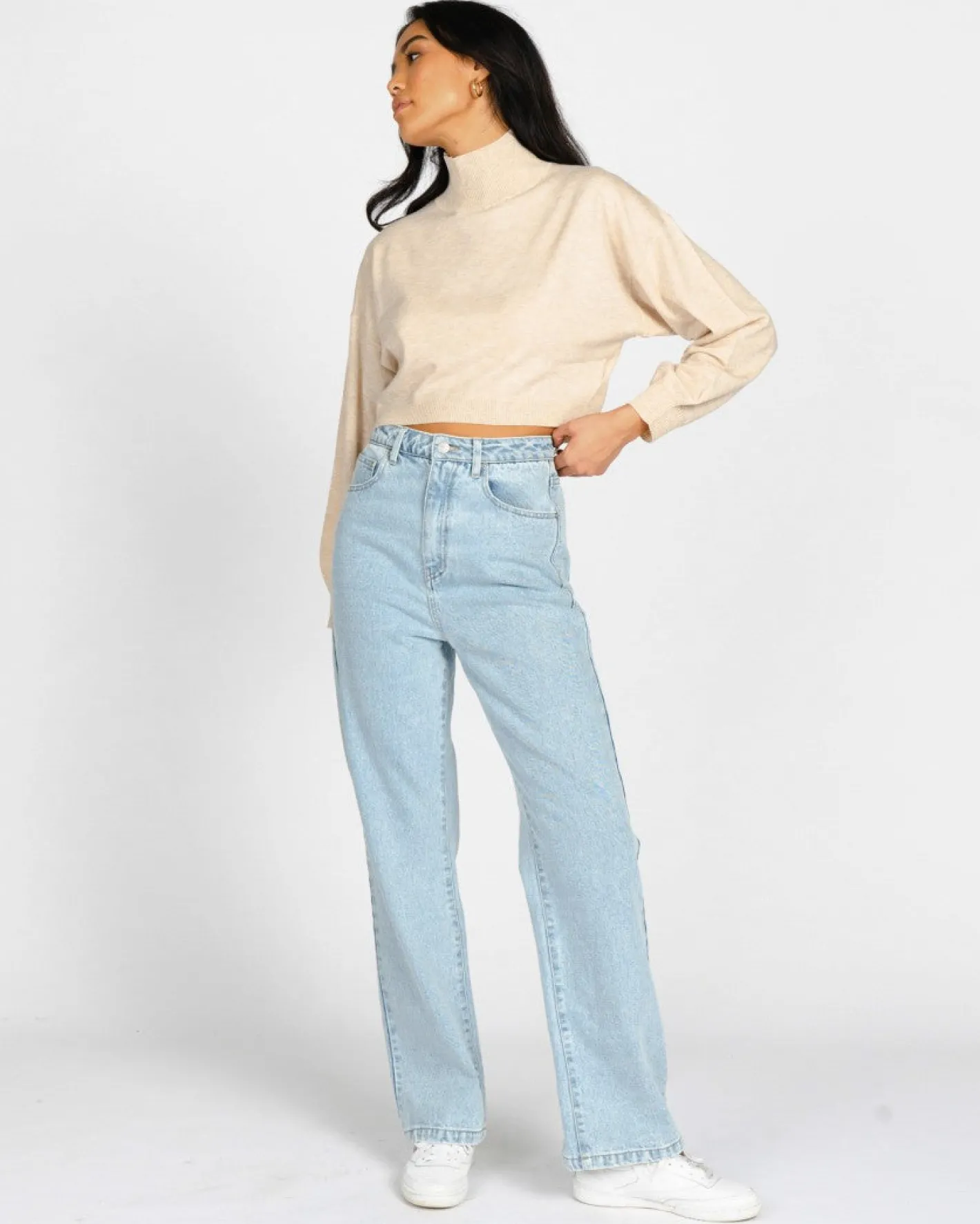 Sale Sunday High Neck Knit Womens Knitwear