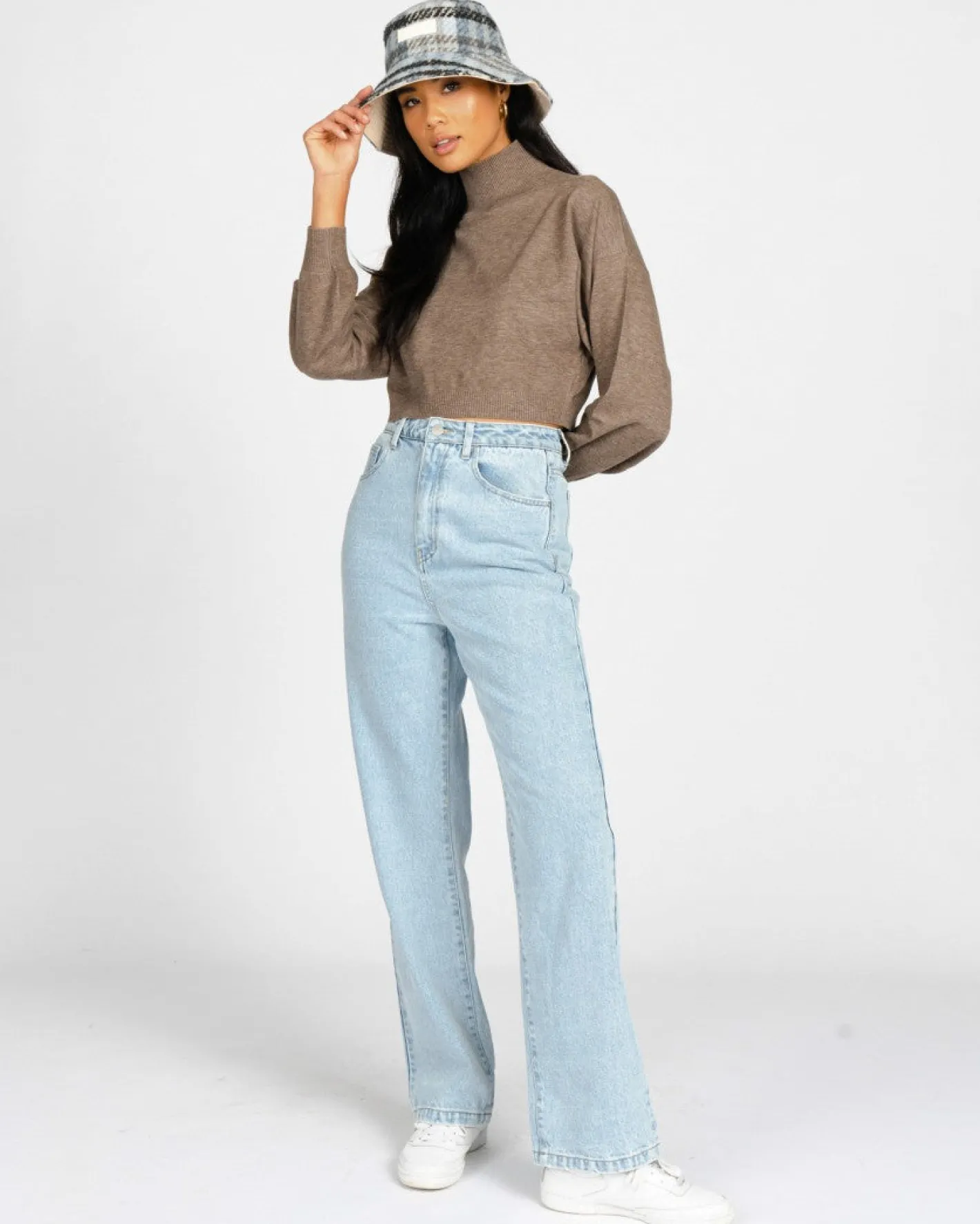 Clearance Sunday High Neck Knit Womens Knitwear