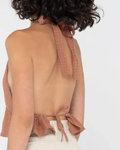 Online Sundowner Halter Top Womens Overswim