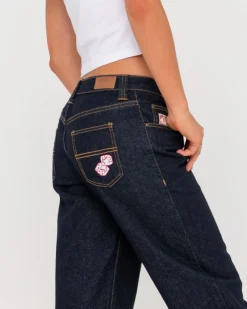 Discount Super Low Rise Straight Leg Denim Jean Womens Denim
