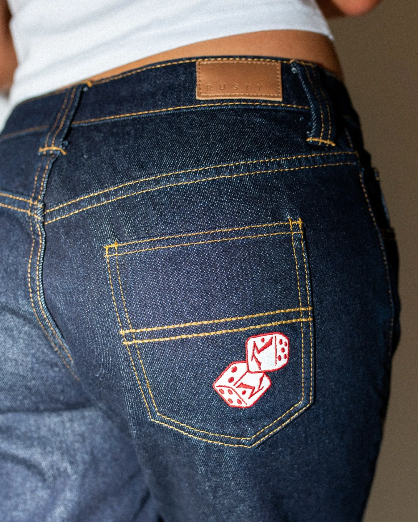 Discount Super Low Rise Straight Leg Denim Jean Womens Denim