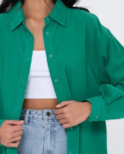 Clearance Tammy Cord Shirt Womens Fashion Tops