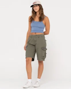 Discount Tank Girl Low Rise Loose Fit Cargo Short Womens Shorts