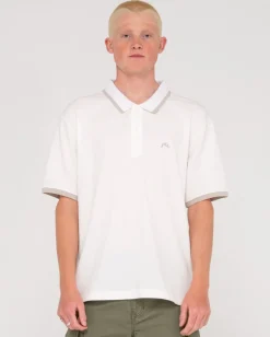 Hot 19Th Hole Tipped Short Sleeve Polo Shirt Mens Shirts
