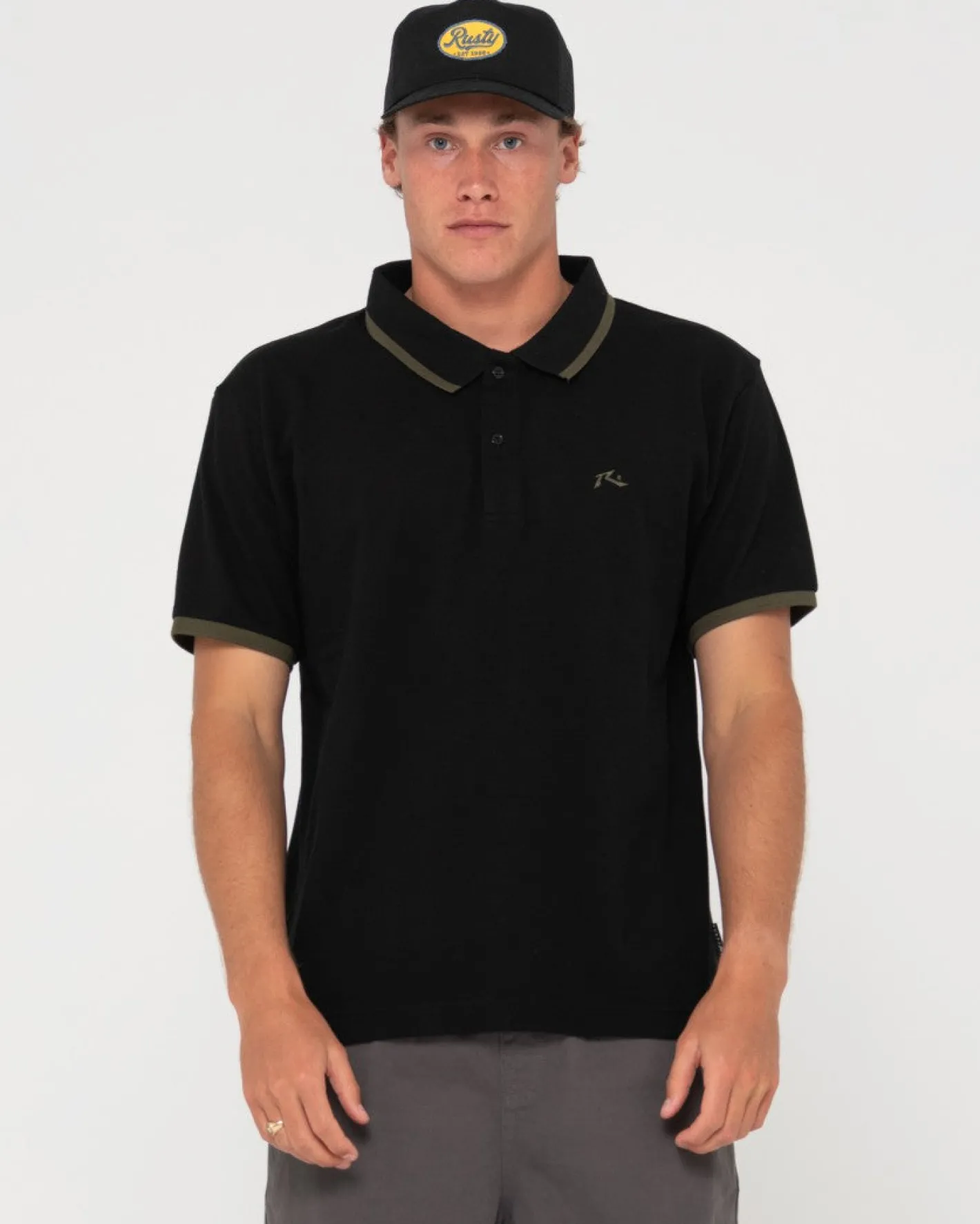 Online 19Th Hole Tipped Short Sleeve Polo Mens Shirts