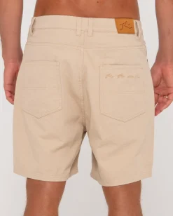 Cheap The Bruce Vintage Wash 5 Pocket Short Mens Shorts