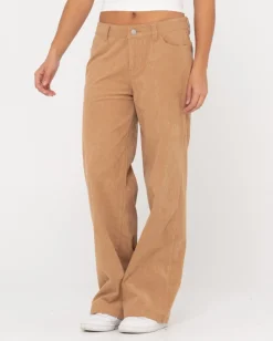 Fashion The Secret Low Rise Wide Leg Cord Pant Womens Pants