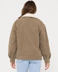 Outlet The Secret Relaxed Fit Cord Jacket Womens Jackets
