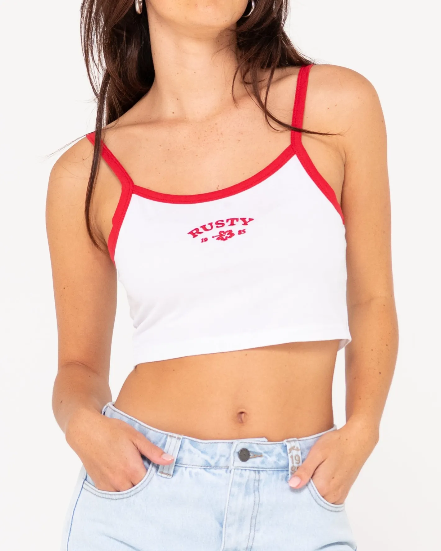 Store Thriving Graphic Crop Tank Top Womens Tees & Tanks