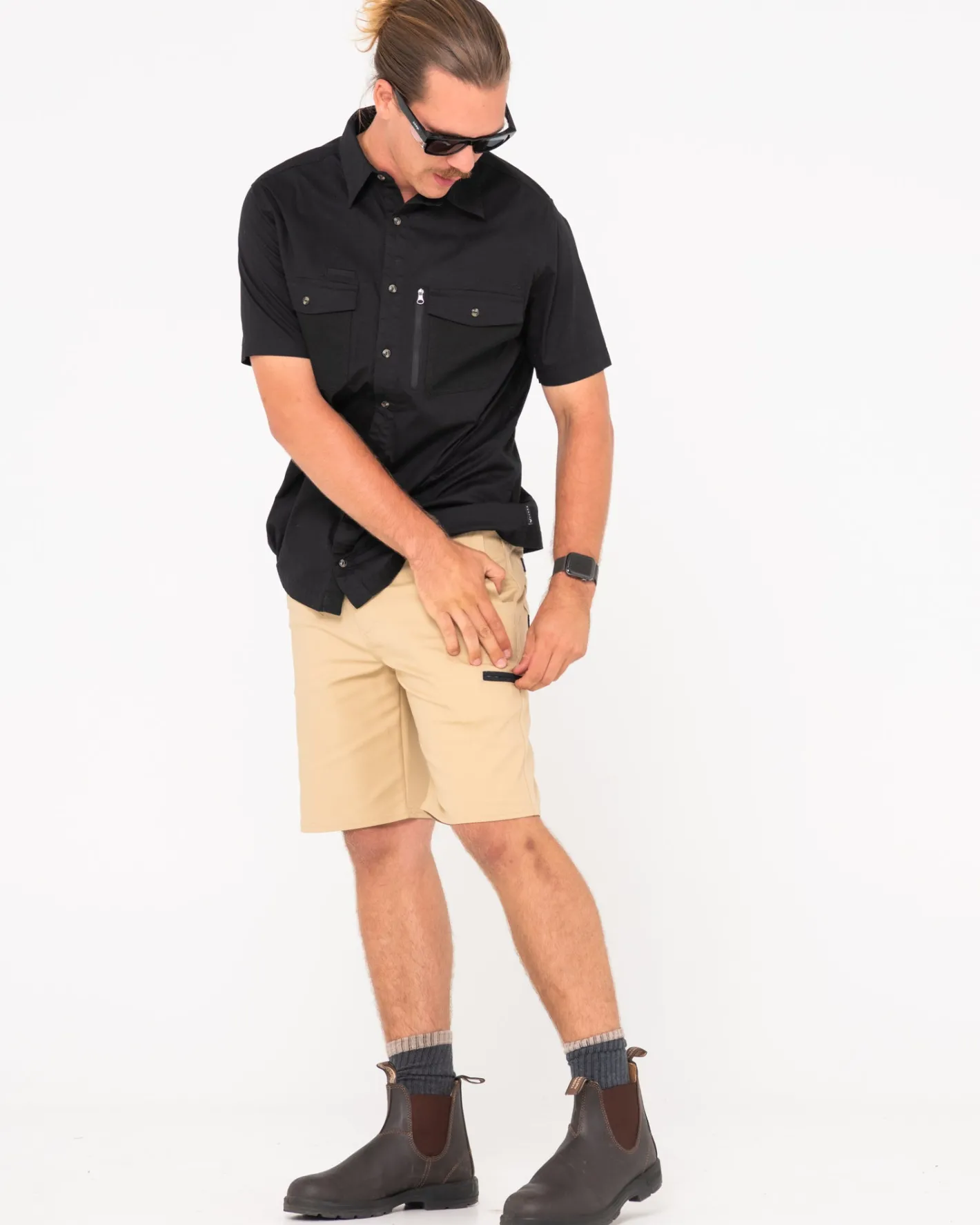 Fashion Tr400 9 Pocket Stretch Short Shorts