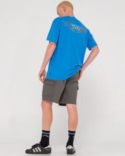 Fashion Tribal Burn Short Sleeve Graphic Tee Mens Tees