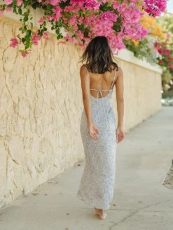 Hot Tuscany Silk Maxi Dress Womens Maxi Dresses