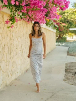Hot Tuscany Silk Maxi Dress Womens Maxi Dresses