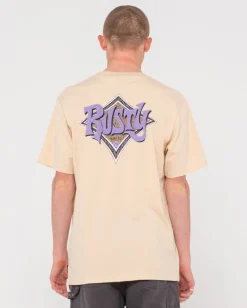 New Twisted Diamond Short Sleeve Graphic Tee Mens Tees
