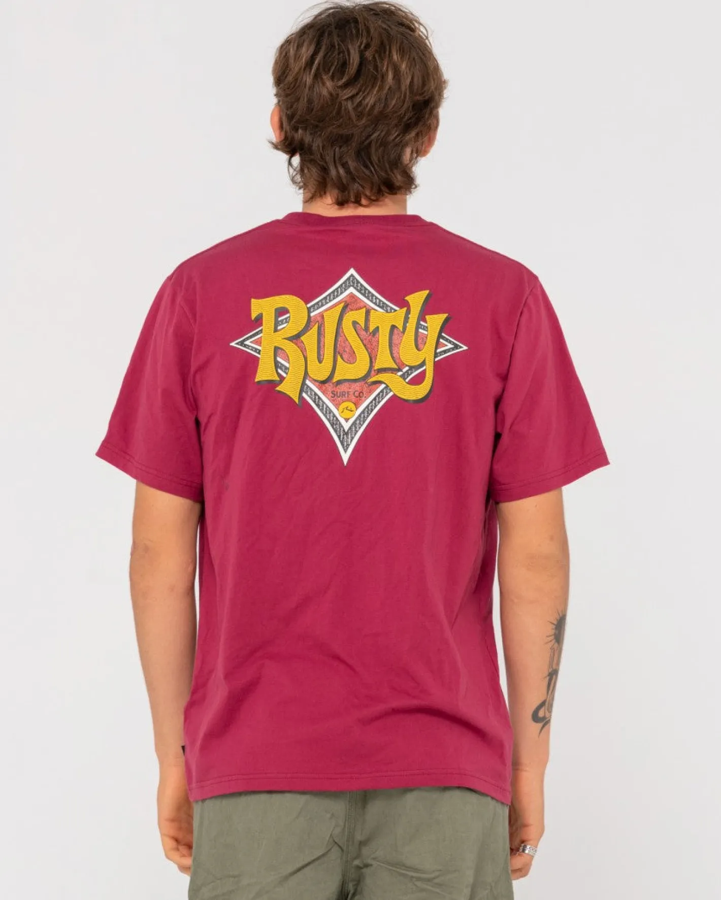 Online Twisted Diamond Short Sleeve Graphic Tee Mens Tees