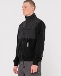 Fashion Utility Zip Up Polar Fleece Mens Hoodies & Fleece
