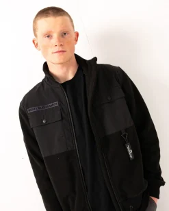 Fashion Utility Zip Up Polar Fleece Mens Hoodies & Fleece