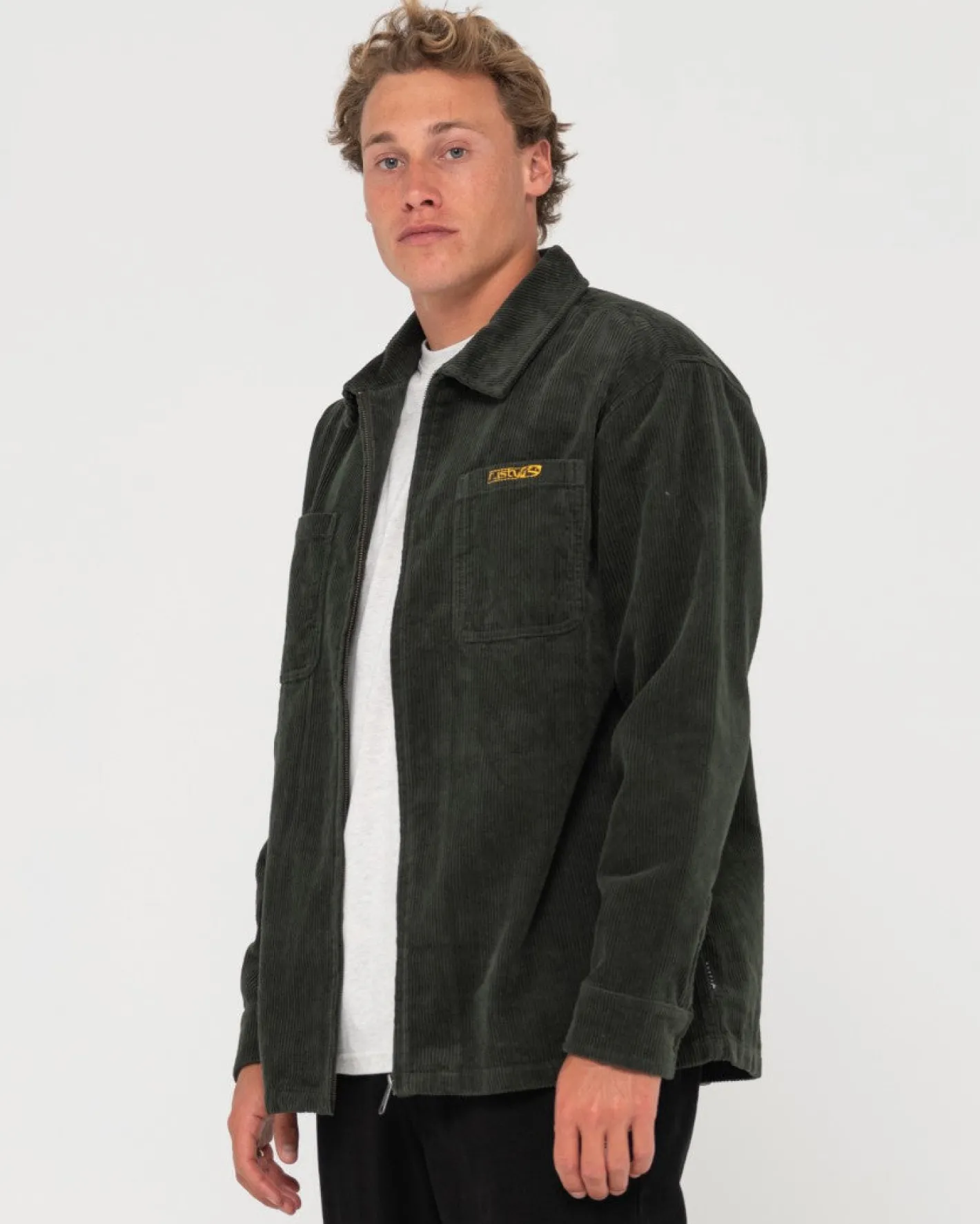 Best V8 Coup Cord Zip Up Jacket Mens Shirts