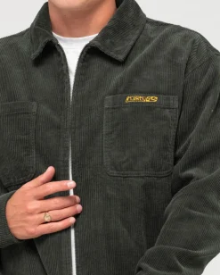 Best V8 Coup Cord Zip Up Jacket Mens Shirts