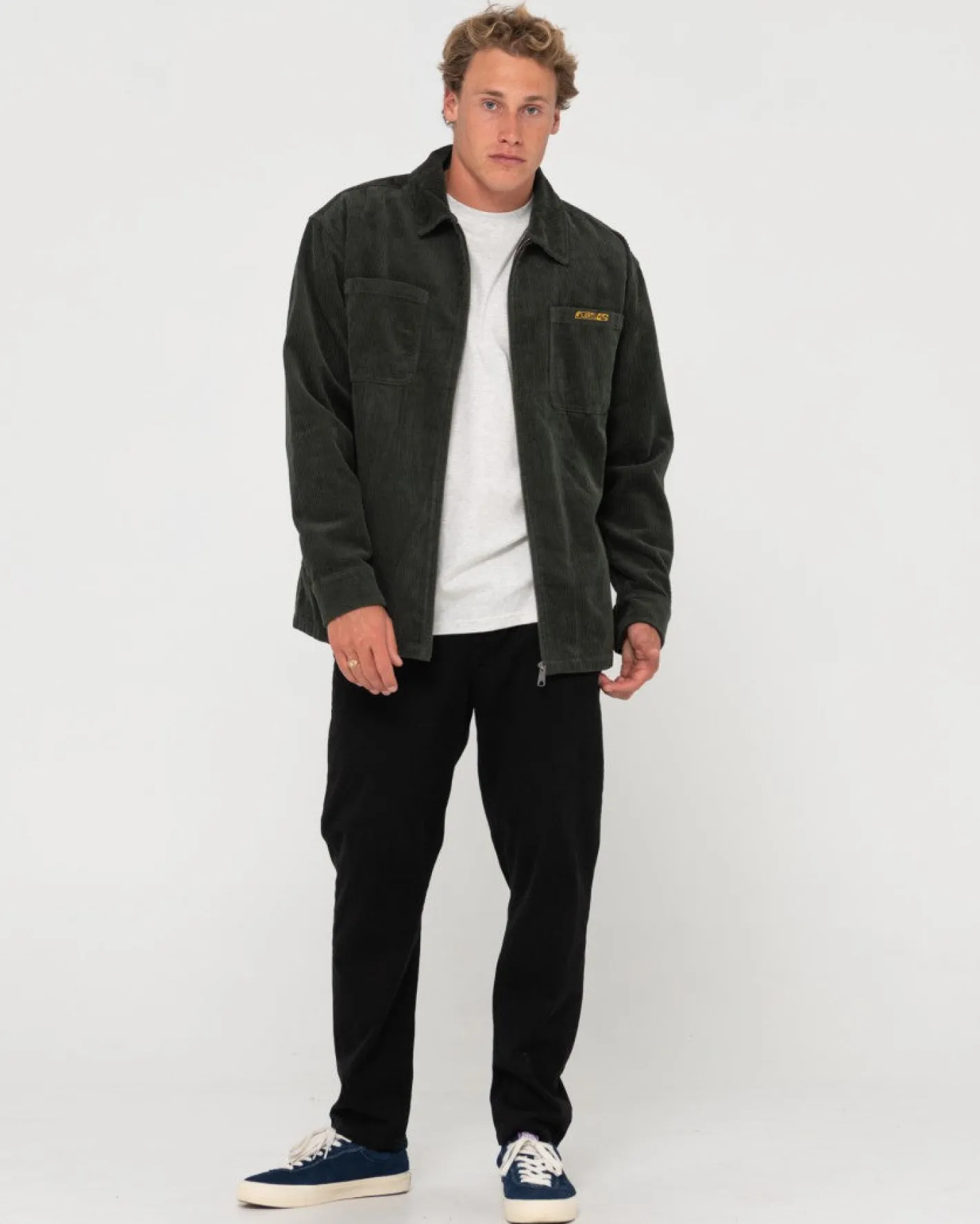 Best V8 Coup Cord Zip Up Jacket Mens Shirts