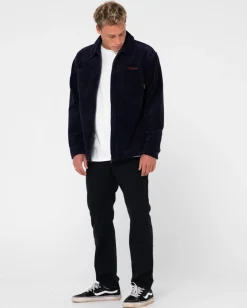 Hot V8 Coup Cord Zip Up Jacket Mens Jackets