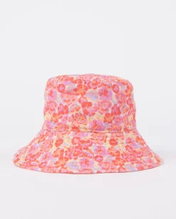 Online Vacay Time Reversible Printed Bucket Hat Womens Caps & Hats