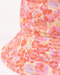 Online Vacay Time Reversible Printed Bucket Hat Womens Caps & Hats