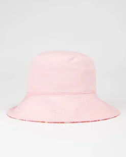 Online Vacay Time Reversible Printed Bucket Hat Womens Caps & Hats