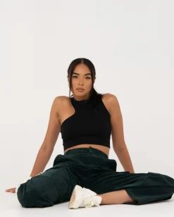 Hot Vicky Cut Out Crop Top Womens Fashion Tops