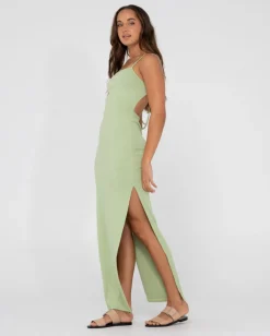 Best Vicky Side Split Slip Maxi Dress Womens Maxi Dresses