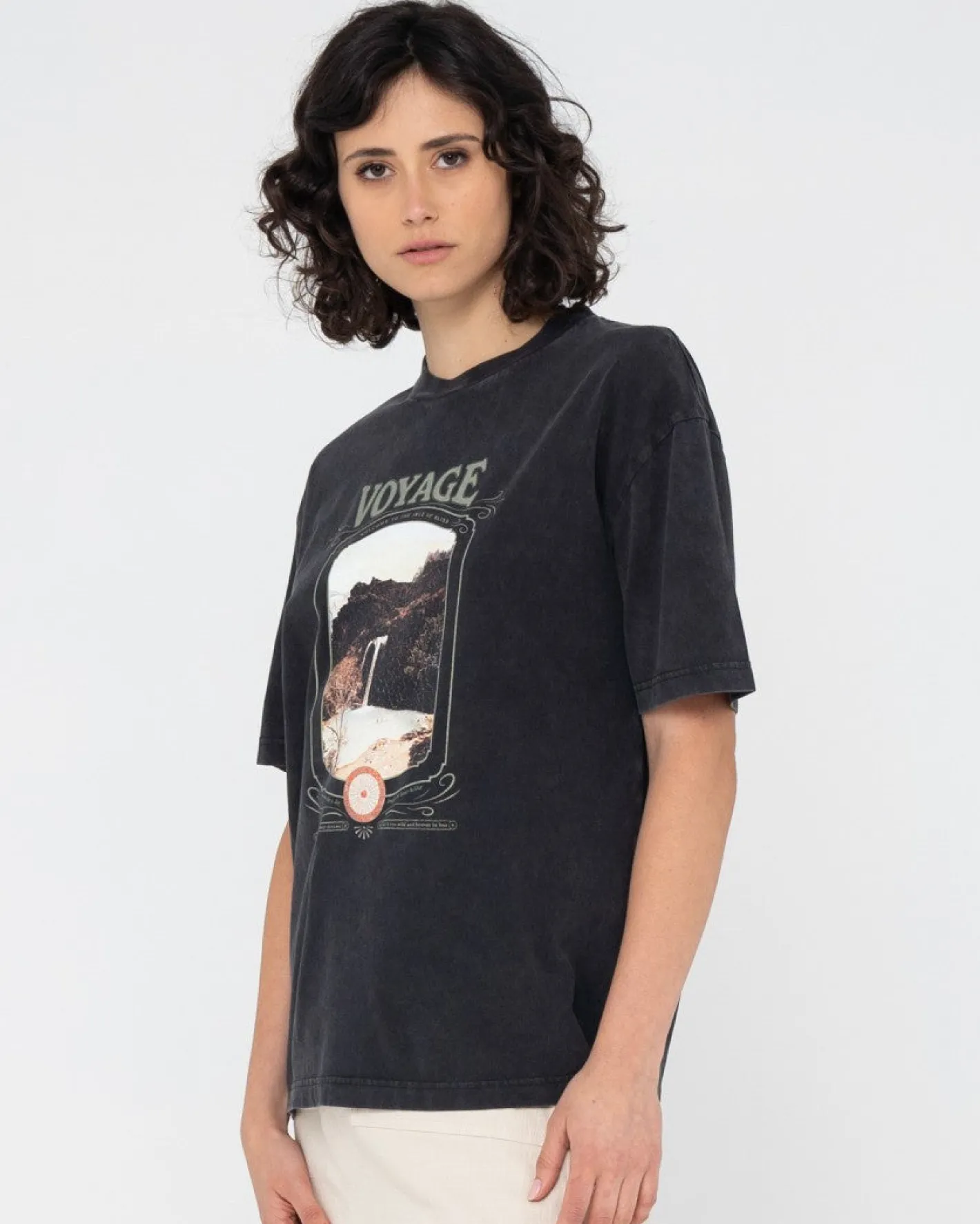 Cheap Voyage Boyfriend Fit Tee Womens Graphic Tees