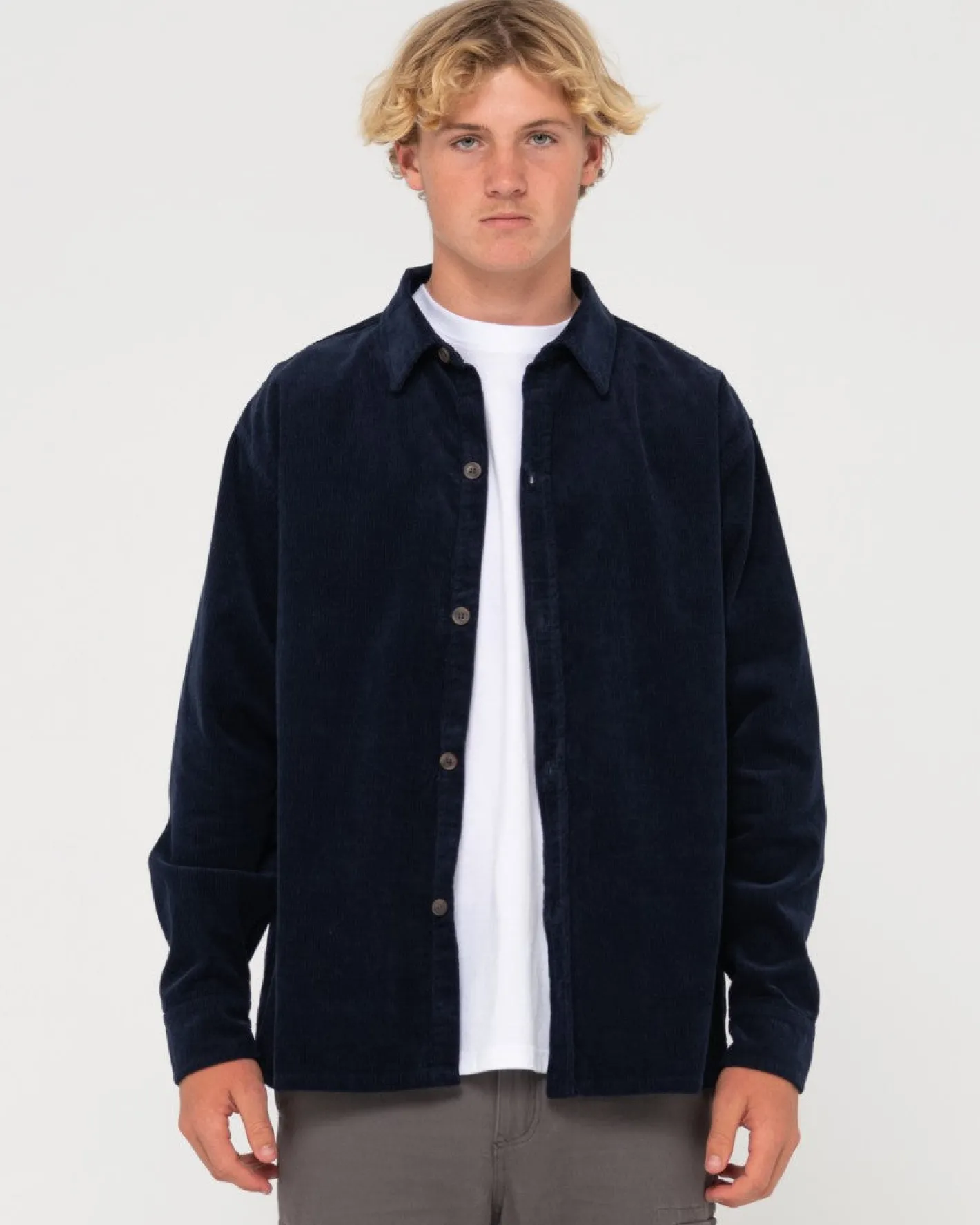 Clearance White Whale Long Sleeve Cord Shirt Mens Shirts