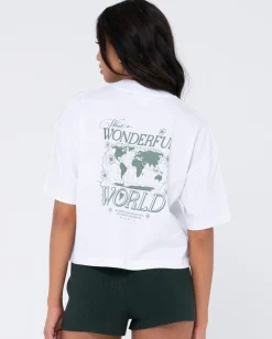Store Wonderful World Organic Relaxed Tee Womens Tees & Tanks