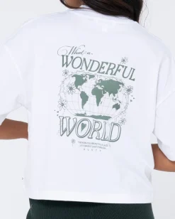 Store Wonderful World Organic Relaxed Tee Womens Tees & Tanks