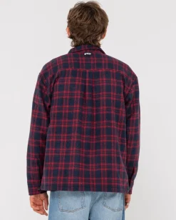 Cheap Woodchuck Woven Plaid Zip Up Jacket Mens Jackets