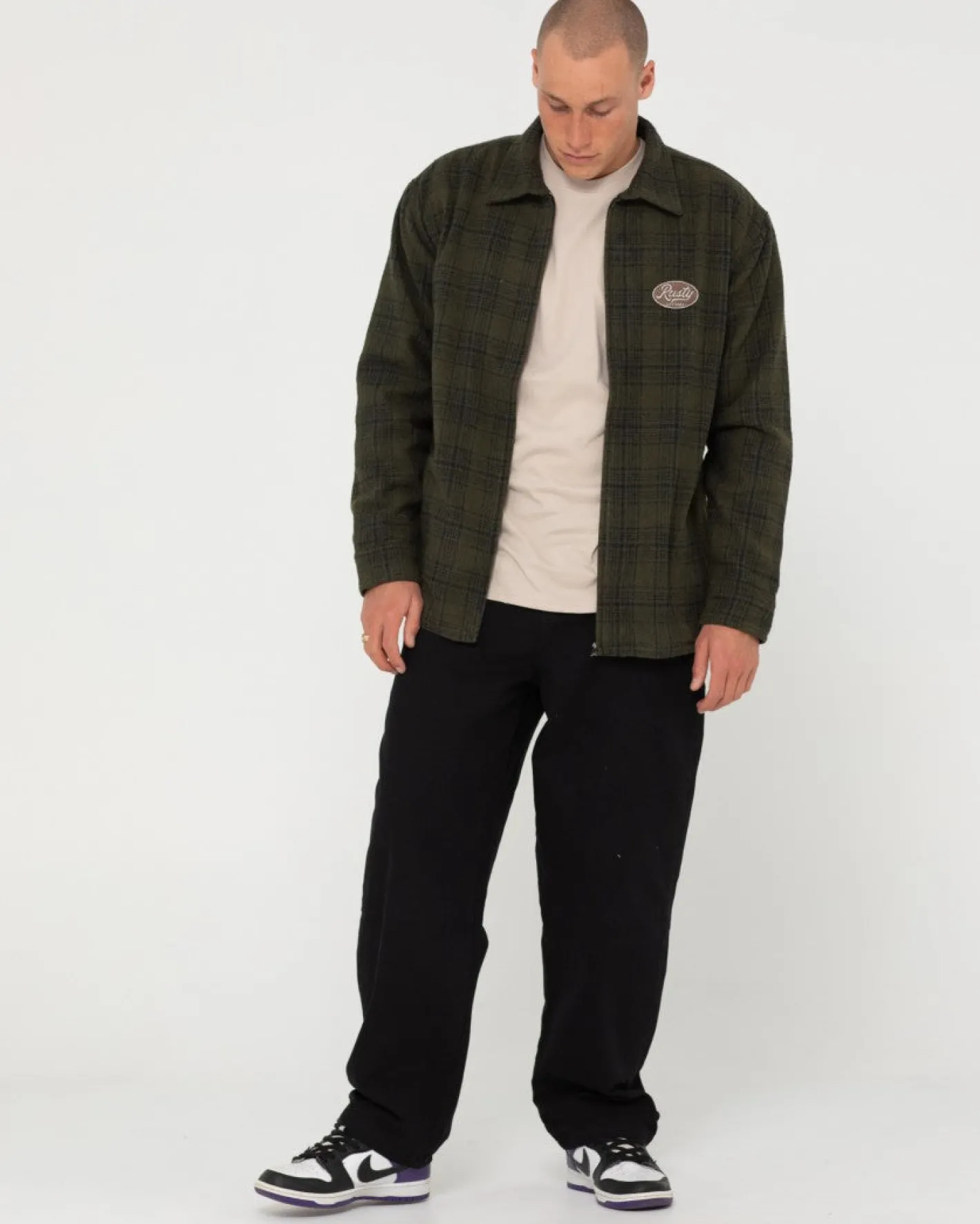 Sale Woodchuck Woven Plaid Zip Up Jacket Mens Jackets