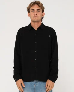 Outlet Yuma Linen Long Sleeve Shirt Mens Shirts